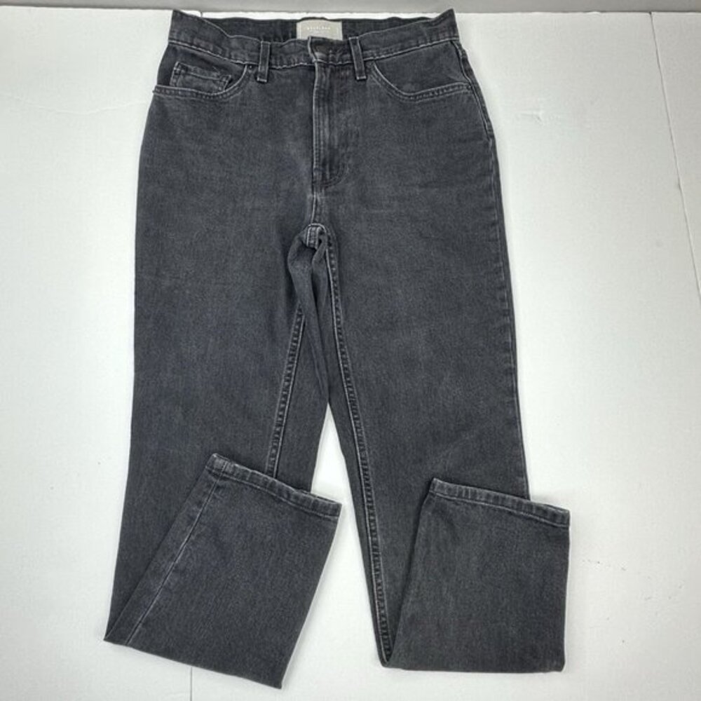 Everlane The Original Cheeky Jean 27 Regular Washed Black Organic Cotton Stretch